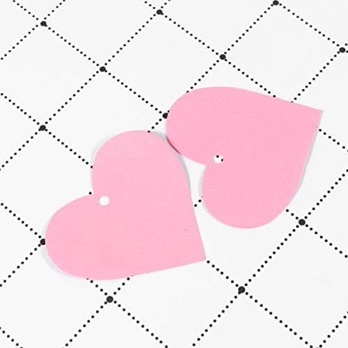 PretyZoom Heart Decor 500pcs Valentine Heart Gift Tags Tags Tags de artesanato Batetels Candy Box Markmark