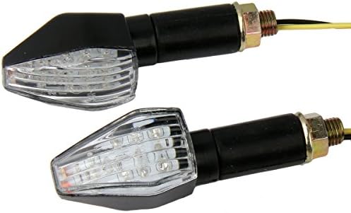 Motortogo Black LED Motorcycle Signal Blinkers Indicadores Blinkers Turn Signal Lights Compatível