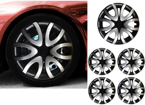 Snap 15 de polegada no Hubcaps compatíveis com Hyundai - conjunto de 4 tampas de aro para rodas de 15