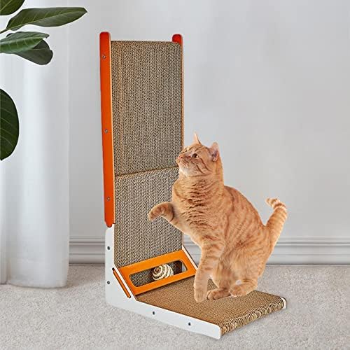 FONOWX Scratcher vertical de gatos, gatos arranhando papelão, decoração da casa, cama de lounge,