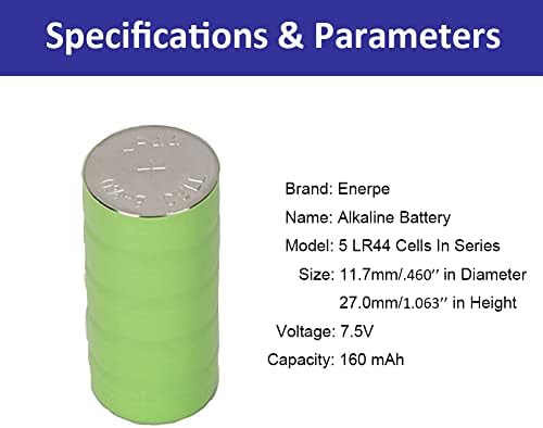 Baterias de substituição Enerpe 7.5V para observação de cachorro, extremo e perímetro teimosos e paradas de animais