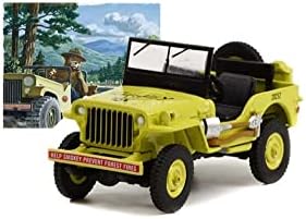 1942 Willys MB Jeep, Green - Greenlight 38020a/48-1/64 Diecast Model Model Toy Car