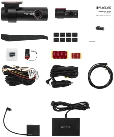 Blackvue DR900X-2CH IR Plus com cartão microSD de 64 GB + CM100LTE | 4K UHD IR INTROIRS INTERIOR NUVELCAM | Conectividade