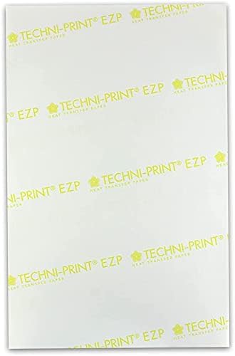 Techni Print EZP - Papel de transferência de calor a laser 8.5 x11 50 folhas