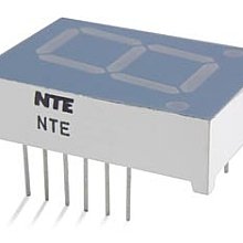 NTE Electronics NTE3080 0,8 LED Display, Sete Segmento, ânodo comum, ponto decimal da mão direita,