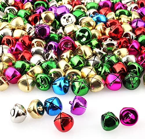 Luter 100pcs Christmas Jingle Bells, 0,5 polegadas pequenos jingle sells ornamentos