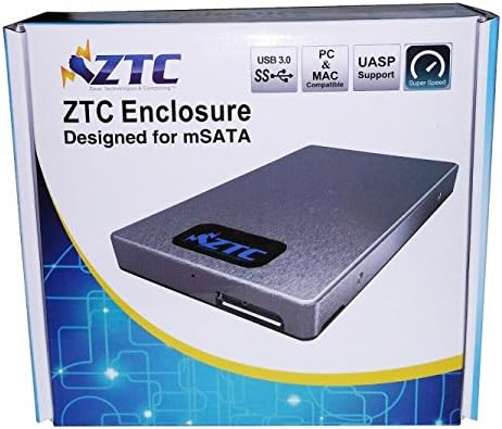 ZTC Sky Board MSATA para USB 3.0 CASO ADAPTADOR DE GELIÇÕES SSD SSD. Alta velocidade 6 GB/S Suporte UASP.