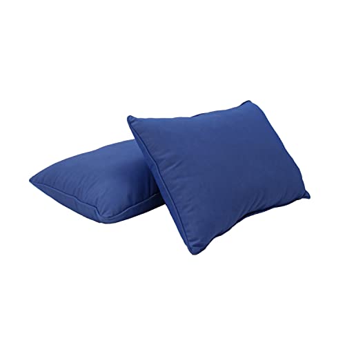 Factory Direct Partners Presidio Lombar Pipe-12 x 20 | Azul jeans | Pacote de 2 travesseiro, 12