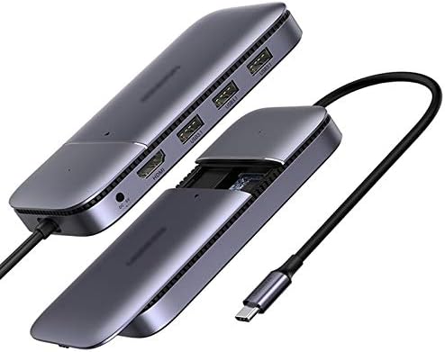 TWDYC USB C Hub USB Tipo C 3.1 a M.2 B-key HDMI 4K 60Hz USB 3.1 10Gbps USB C Splitter de hub Hdmi