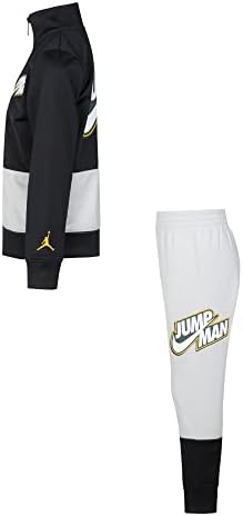 Jordan Little Boy Jumpman logotipo Full Zip Jacket & Pants Racksuit de 2 peças