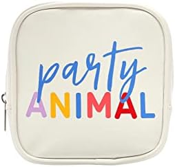 Saco de maquiagem de animais para festas de festas de festas de festas Pearhead, bolsa de zíper de coleção