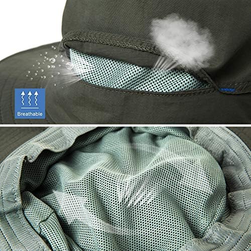 Comhats líquido de nylon malha véu chapé os chapéus para homens sol proteção UV Pesca/jardinagem/passeio de barco