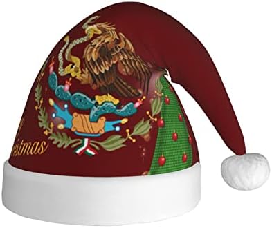 México bandeira de águia engraçada adultos luxuoso chapéu de natal para mulheres e homens chapéu de