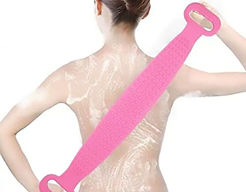 ZY. Escova do corpo do banho de silicone; Surfador de costas corporal silicone para chuveiro; Chuveiro