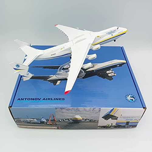 Antonov AN-225 An-124 Airplano de plástico MRIYA Modelo 1/400 mostra um brinquedo colecionável de adultos