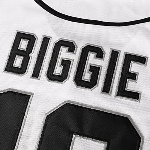 Biggie Smalls Jersey 10 Bad Boy Shirt 90S Hip Hop Roupas de filme costurado Jersey de beisebol