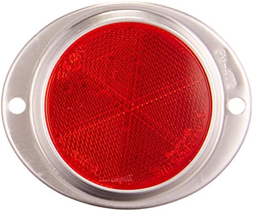 Peterson Manufacturing V472R RED 3 ALUMINA Oval Reflector