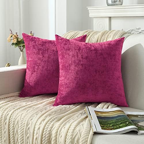 Jeneoo Decorativo Fuschia Pink Trow Pillow Capas