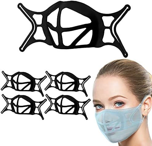 Suporte de máscara facial de silicone em 3D atualizado com earloops, respirar a forma de tartaruga