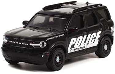 2021 Bronco Sport Police Interceptor Concept Black Hobby Exclusivo 1/64 Modelo Diecast Model By Greenlight