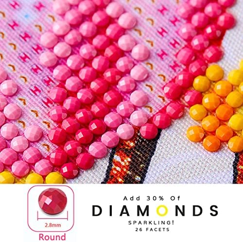 Kits de pintura de diamante DIY de zgmaxcl para adultos crianças redondas de perfuração completa