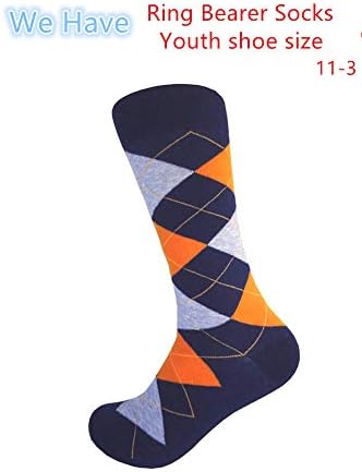 Triple M Plus Men's Navy Dress Socks, um tamanho se encaixa na maioria dos homens; Tamanho da meia 10-13.