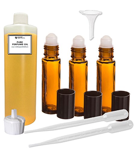 Grand Parfums Perfume Oil Set - Sandalwood Egípcio - nossa interpretação, com roll em garrafas e ferramentas