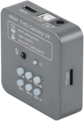Acessórios para microscópio 48MP 2K Câmera de vídeo USB 7x-50x simul-focal microscópio trinocular zoom de