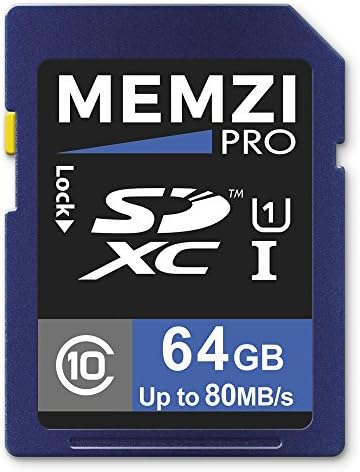 MEMZI PRO 64GB CLASS 10 80MB/S SDXC Memory Card para Nikon DL ou Nikon 1 Series Digital Cameras