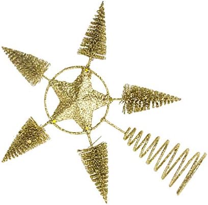 Decoração de estrela de estrela Osaladi, estrela de Natal Topper de Xmas Treça Trepa Decorações Estrelas Glitter