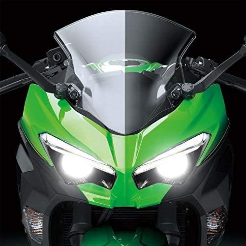 Conjunto de faróis de LED completo KT para Kawasaki Ninja 400 2018+ Demon Eyes Green Eye