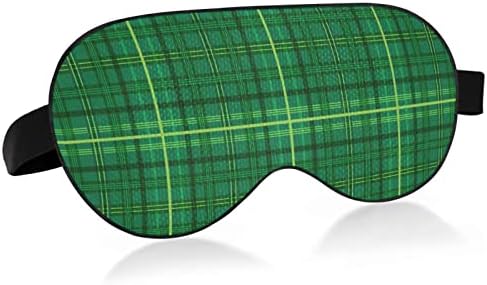 Máscara de olho do sono unissex St-Patrick-british-verde-máscara de sono para dormir confortável