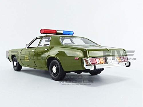 Greenlight 19053 1: 18 Coleção Artisan - The A -Team - 1977 Plymouth Fury Polícia do Exército dos EUA,