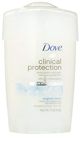 Antitranspirante/desodorante de proteção clínica Dove, limpo original, stick, 1,7 onça