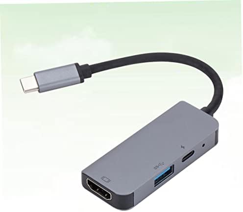 Solustre tipo C Hub USB para fêmea adaptador de luz de carregamento cinza em port pd e c prate multi for masculino