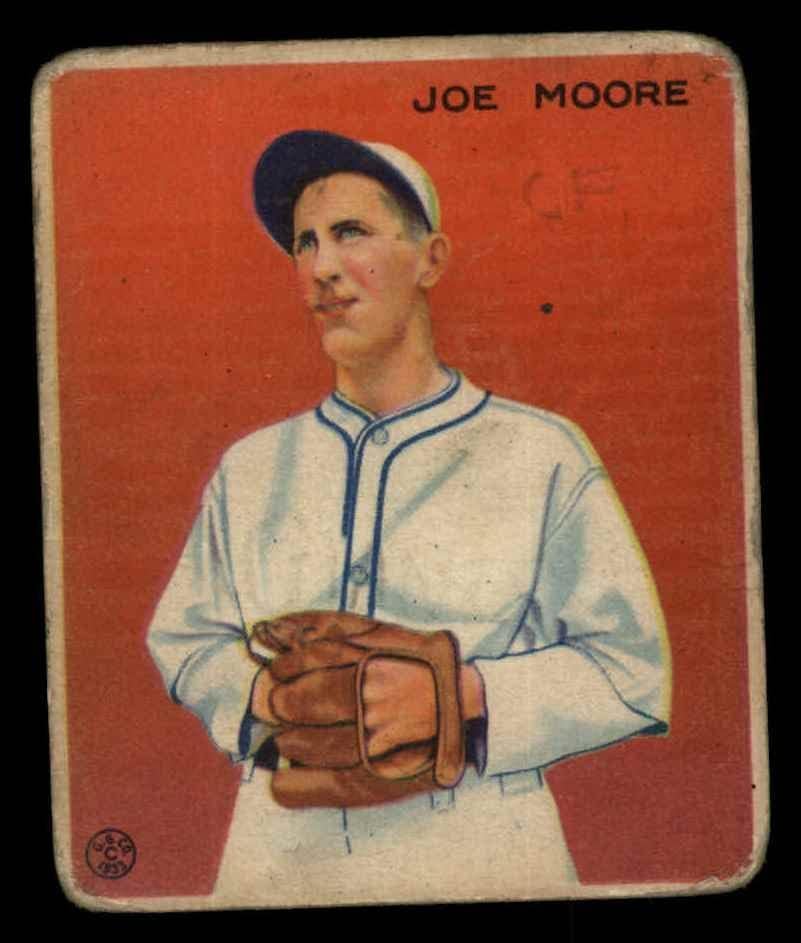 1933 Goudey 231 Joe Moore New York Giants Poor Giants