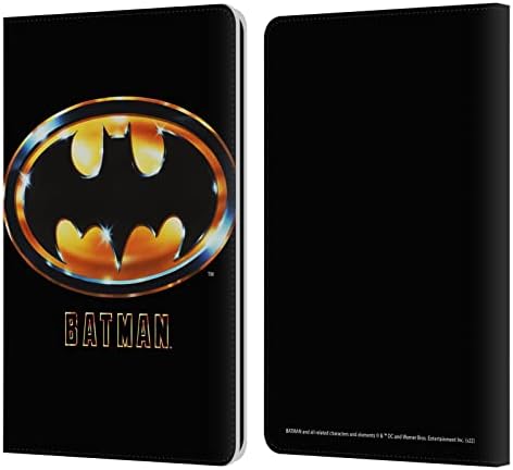 Caixa de cabeça projeta oficialmente licenciado o logotipo do Batman Key Art Leather Book Carteira