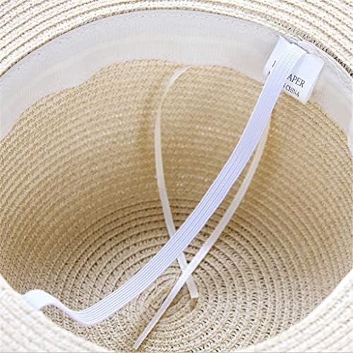 Adquirir chapéus de verão para mulheres chapéu de sol praia chapéu de palha panamá grande largura de fita preta