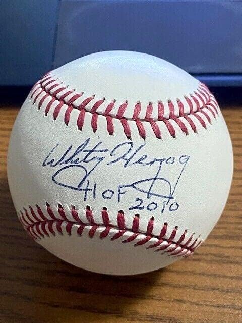 Whitey Herzog 3 assinou o Baseball OML autografado! Cardinals, Royals! Hof! JSA! - bolas de beisebol