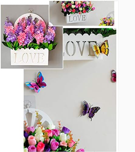 Ynfngxu cesta de suspensão artificial, cesta de flores penduradas na parede do tipo de sala de