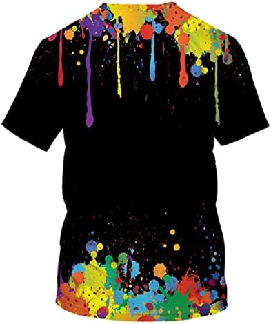 Camiseta casual para homens design colorido de manga curta camiseta camisetas camisetas elegantes camisas gráficas