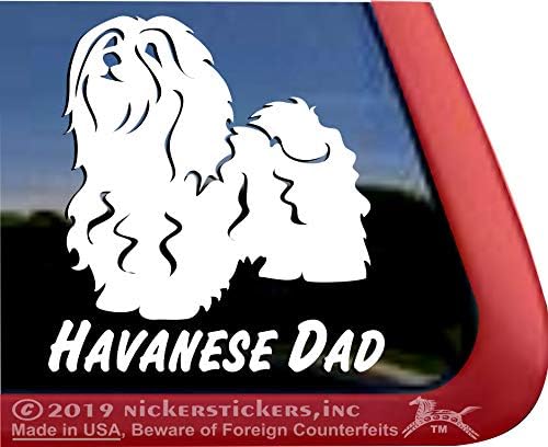 Pai Havanese | Nickerstickers® Vinyl Dog Window Decals