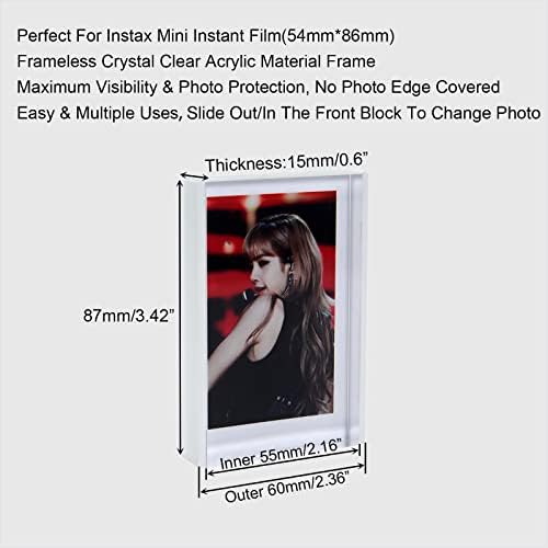 Quadros de imagem polaroid, moldura de foto de mini instax, tamanho da carteira 2x3 pequenos quadros