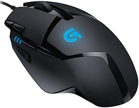 Logitech G402 Hyperion Fury Wired Gaming Mouse, 4.000 DPI, Buttons leves, 8 programáveis, compatíveis com PC