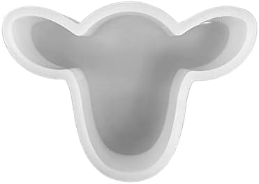 Molde de silicone da cabeça de vaca | Tamanho 3 largura x 2,15 comprimento x 0,8 Tamanho do clipe de ventilação