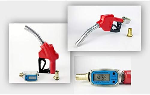 Jianwei Digital Turbin-E Flow Meter, K24 LCD Gas Oil Fluxmeter Flowmeter para medir diesel, querosene, gasolina,