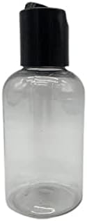 2 oz de garrafas plásticas de Boston Clear -12 Pacote de garrafa vazia Recarregável - BPA Free - Óleos
