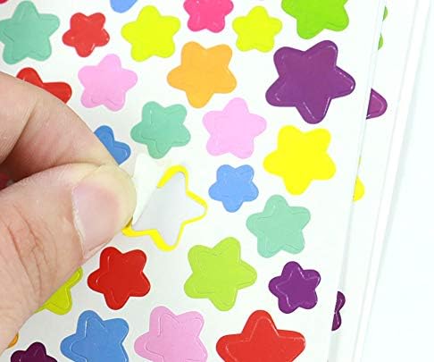Adesivos de formato de coração multicolor