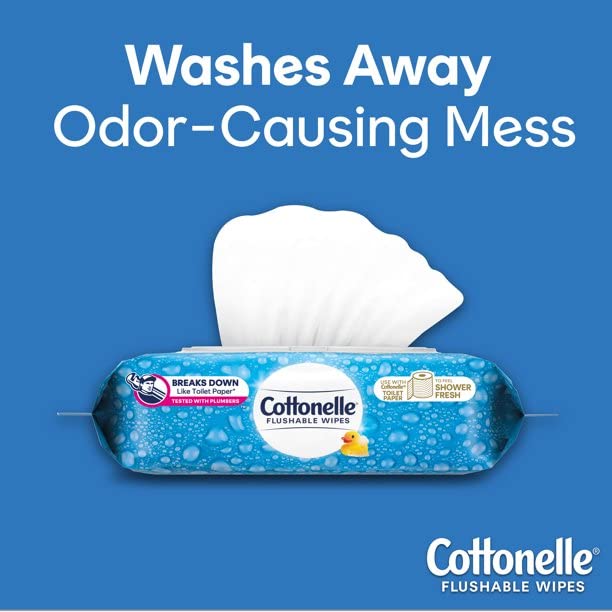Cottonelle Fresh Fluteable Wipes Pop-Up Tamba 42 cada