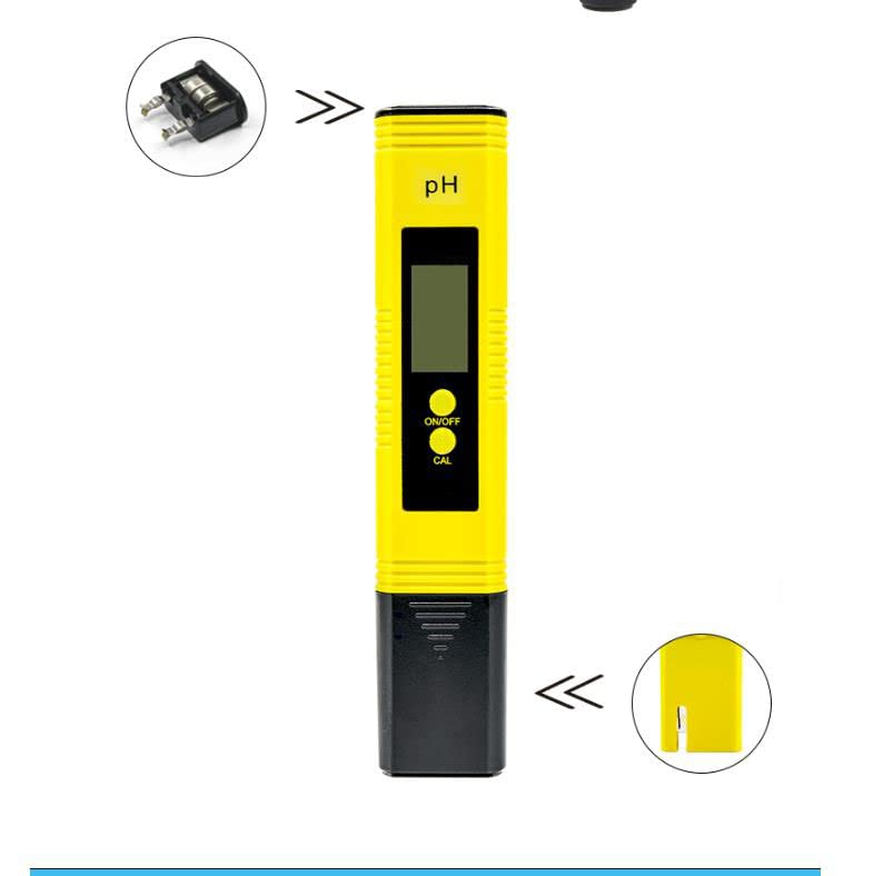Medidor de pH, caneta de testador de pH digital de hidropônica de água com 0,01 tamanho de bolso de alta